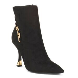NINE WEST Black Chaine Dress Booties
